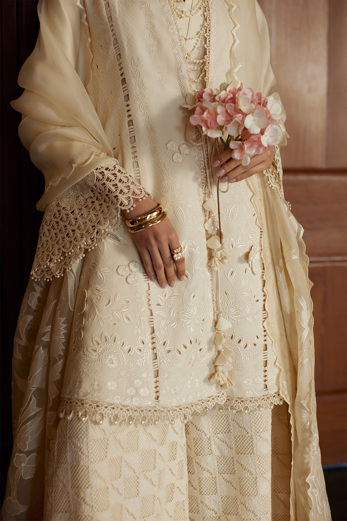 Liza by Saad Bin Shahzad Double Layered Shirt Set - Shahana Collection UK