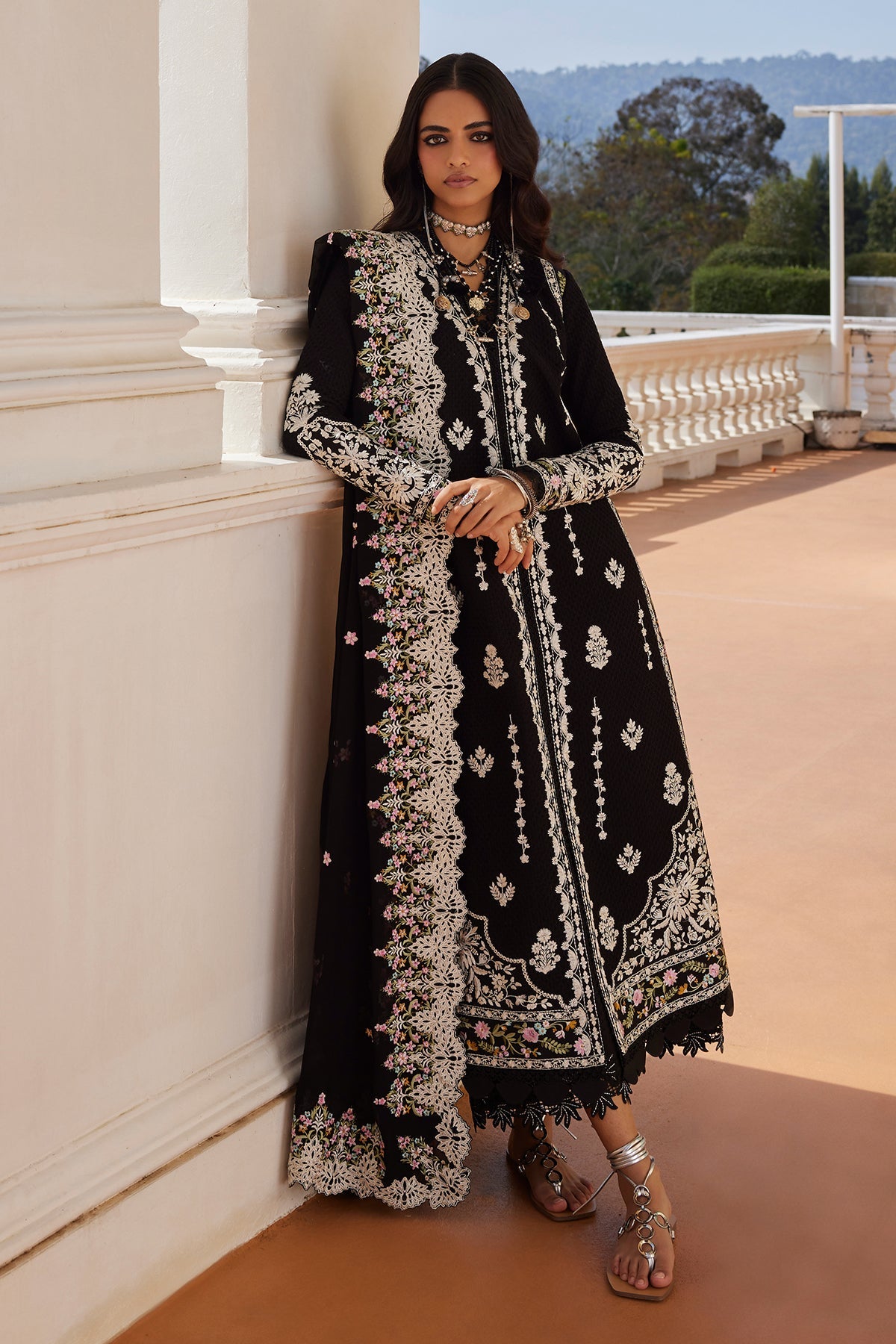Aleia by Saad Bin Shahzad Front Open Kurta Set - Shahana Collection UK