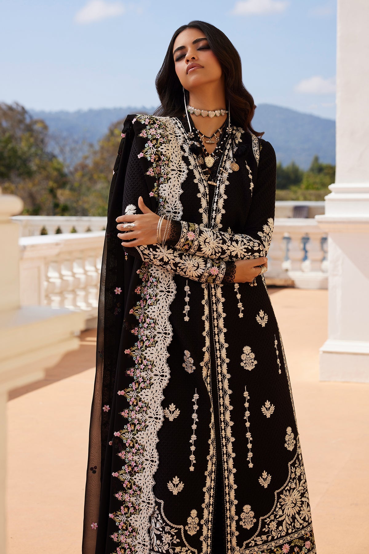 Aleia by Saad Bin Shahzad Front Open Kurta Set - Shahana Collection UK