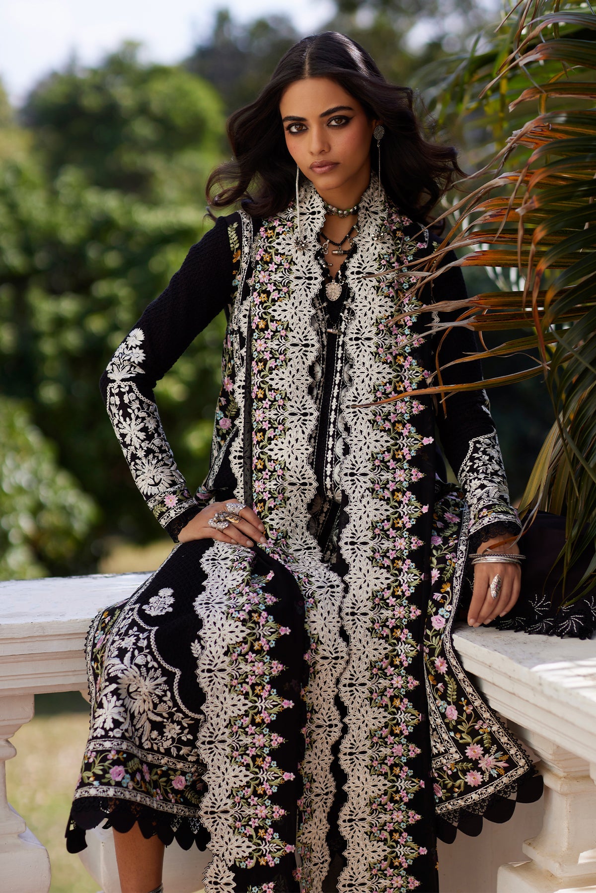 Aleia by Saad Bin Shahzad Front Open Kurta Set - Shahana Collection UK