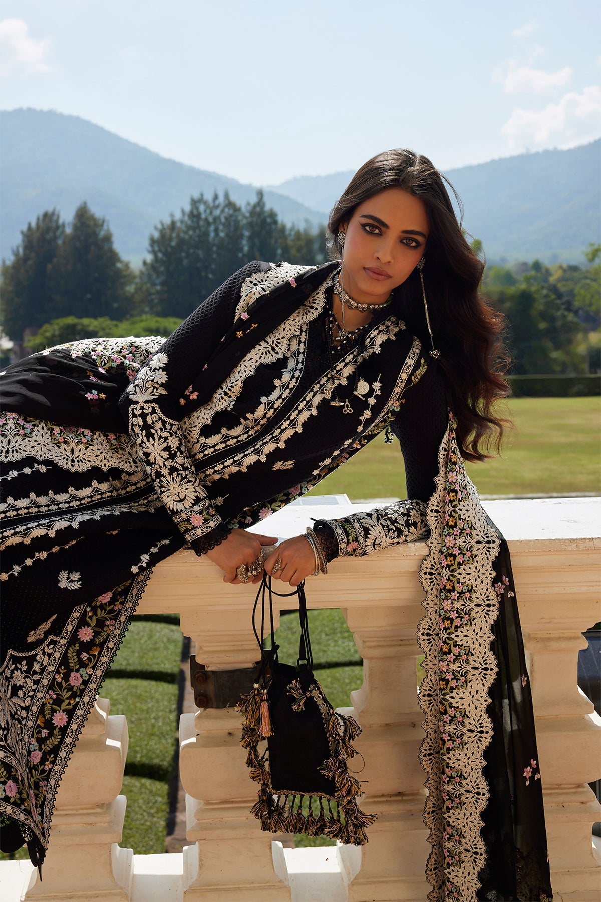 Aleia by Saad Bin Shahzad Front Open Kurta Set - Shahana Collection UK