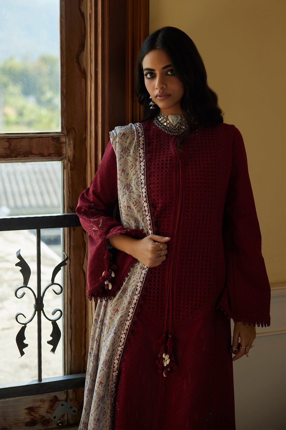 Feeha by Saad Bin Shahzad Front Open Suit - Shahana Collection UK