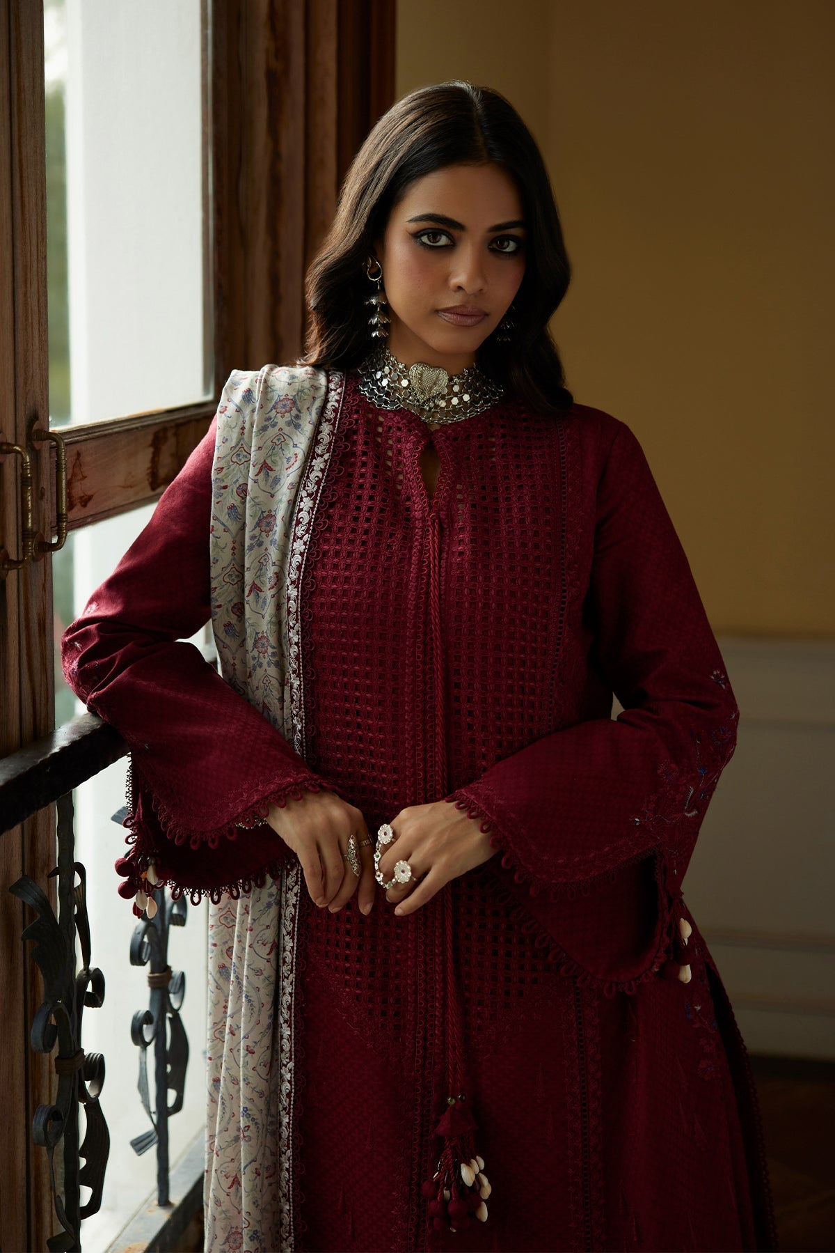 Feeha by Saad Bin Shahzad Front Open Suit - Shahana Collection UK