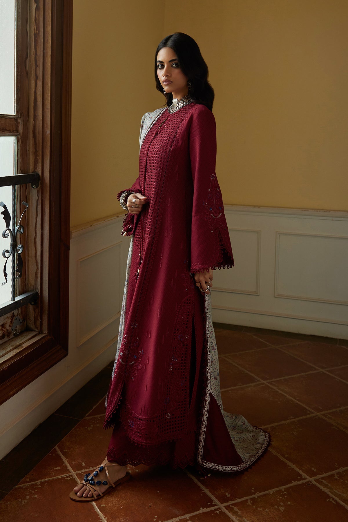 Feeha by Saad Bin Shahzad Front Open Suit - Shahana Collection UK