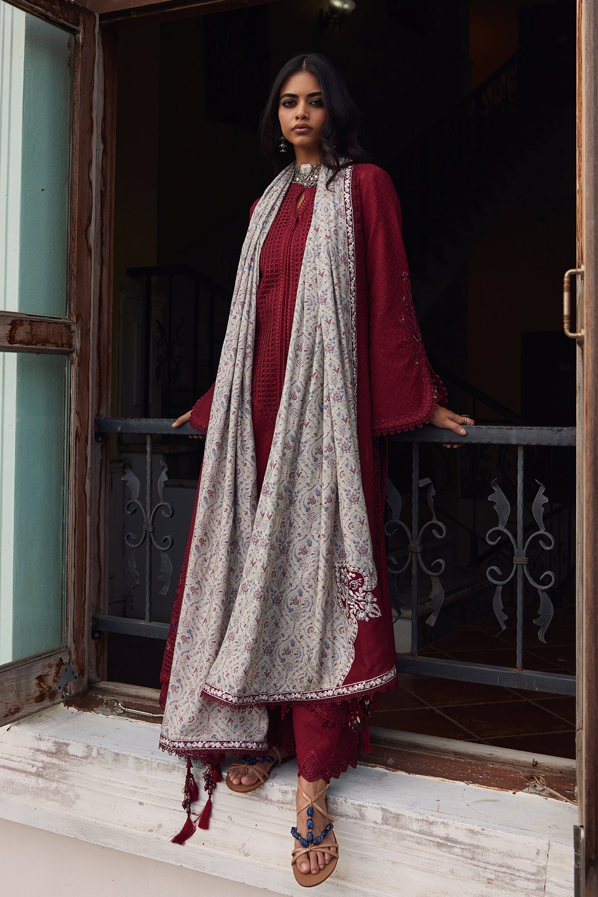 Feeha by Saad Bin Shahzad Front Open Suit - Shahana Collection UK