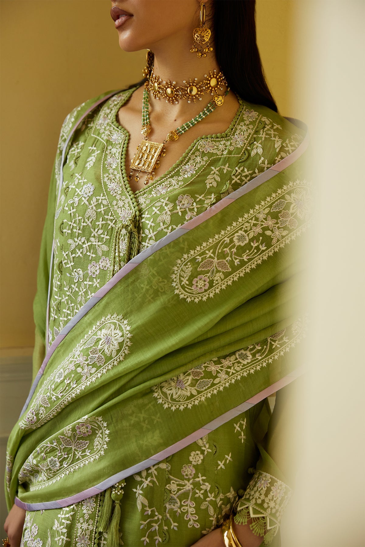 Minha by Saad Bin Shahzad Angrakha Kurta Set - Shahana Collection UK