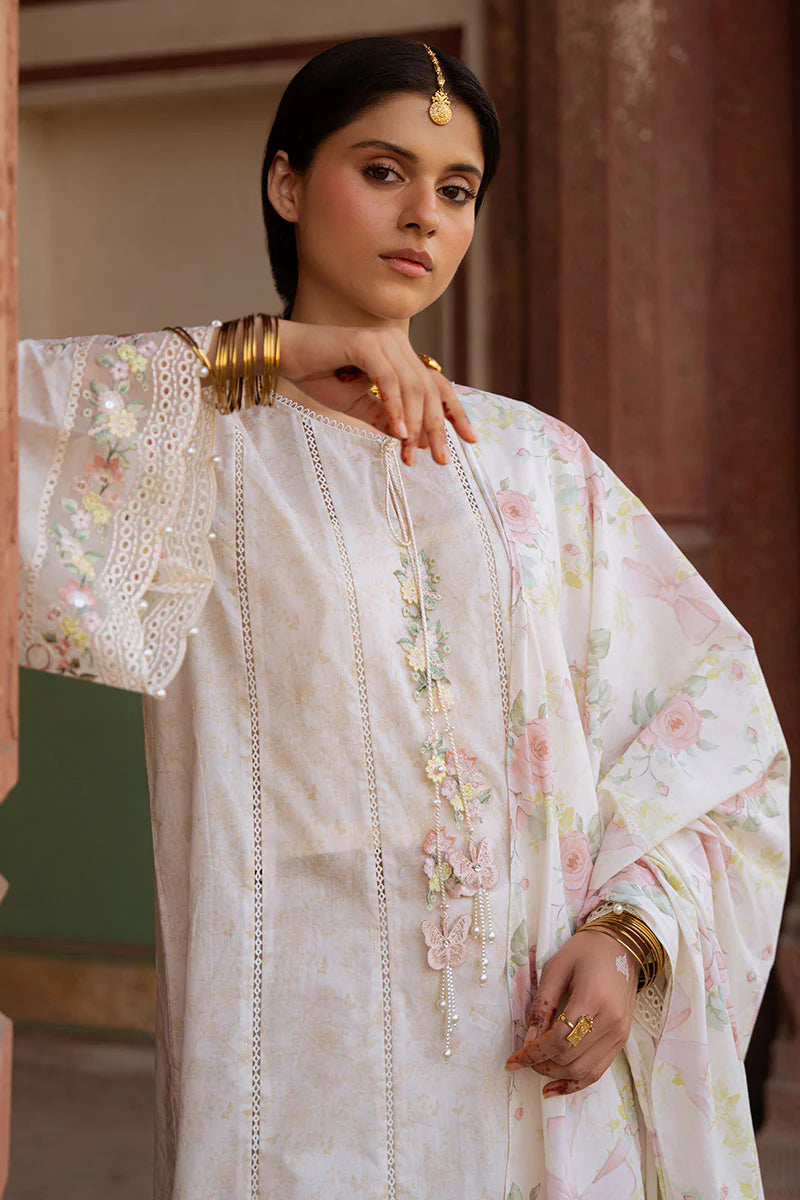 FLORAL GARLAND-3PC PRINTED LAWN SUIT
