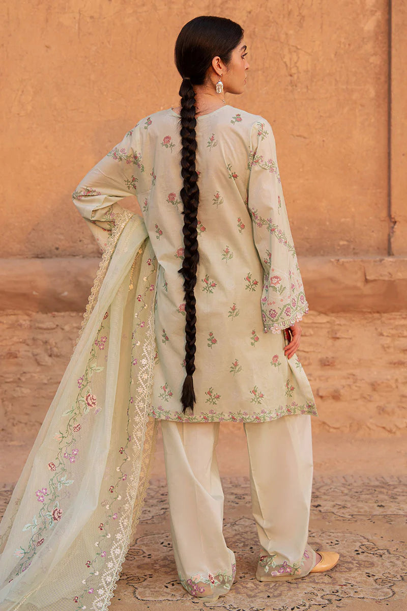 CITRINE AURA-3PC PRINTED LAWN SUIT