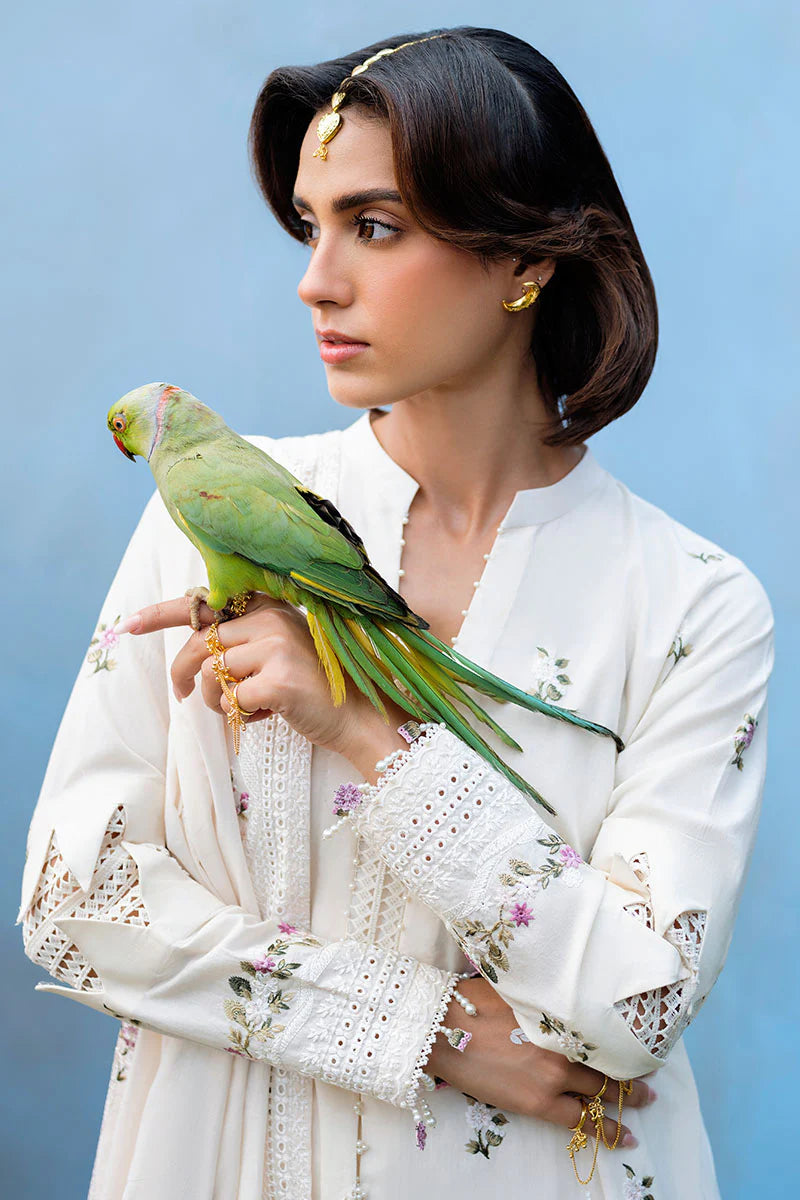 PETAL PARADISE-3PC EMBROIDERED LAWN SUIT