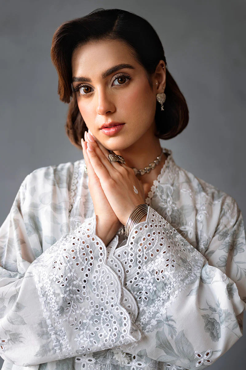 MESH BLOOM-3PC PRINTED LAWN SUIT