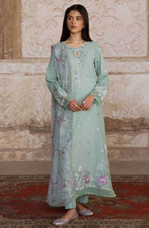 SAGE GRACE-3PC EMBROIDERED LAWN SUIT